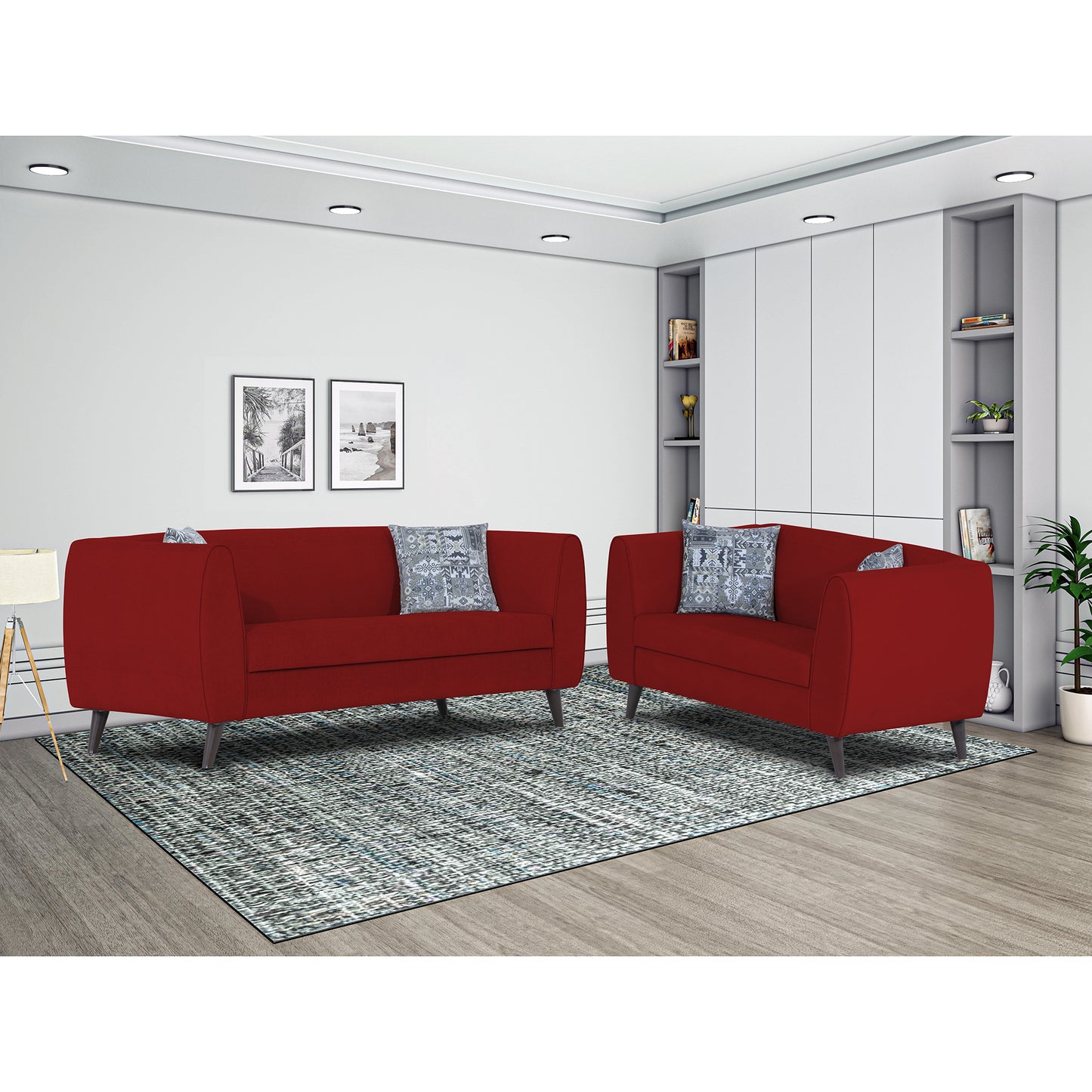 Adorn India Mason 3+2 5 Seater Sofa Set