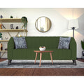 Adorn India Premium Laurel 3 Seater Sofa (Green) (3 Year Warranty)