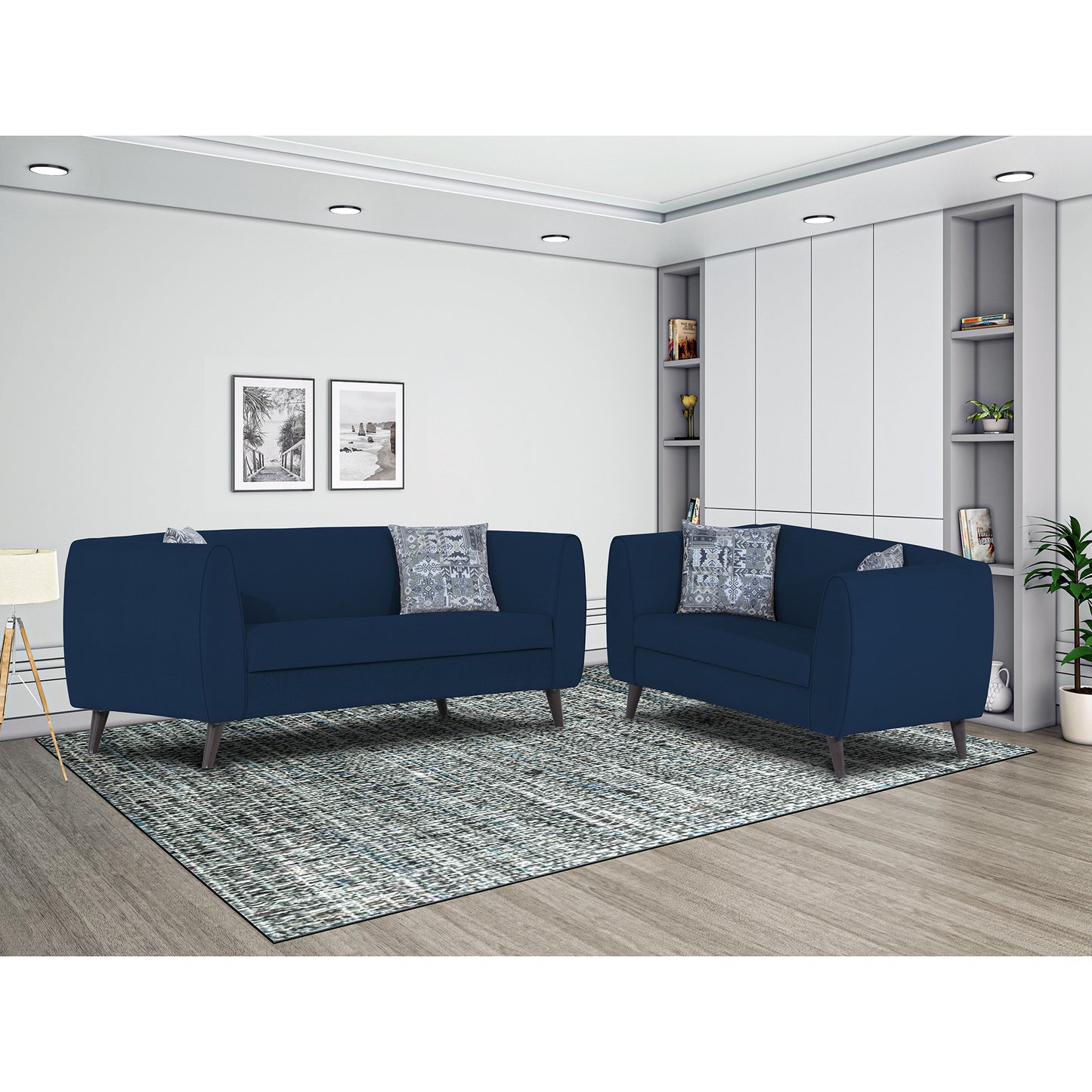 Adorn India Mason 3+2 5 Seater Sofa Set