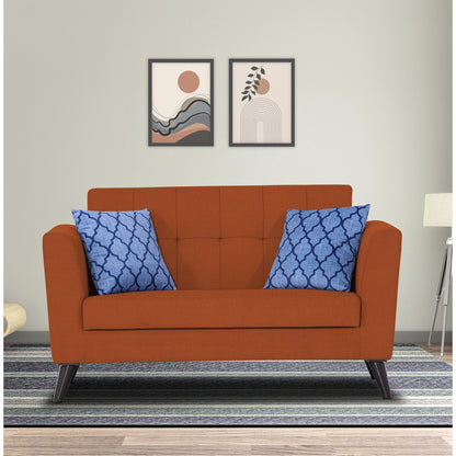 Adorn India Dannis 2 Seater Sofa (Rust)