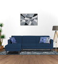Adorn India Chilly L Shape 6 Seater Sofa Set LHS (Blue) (3 Year Warranty)