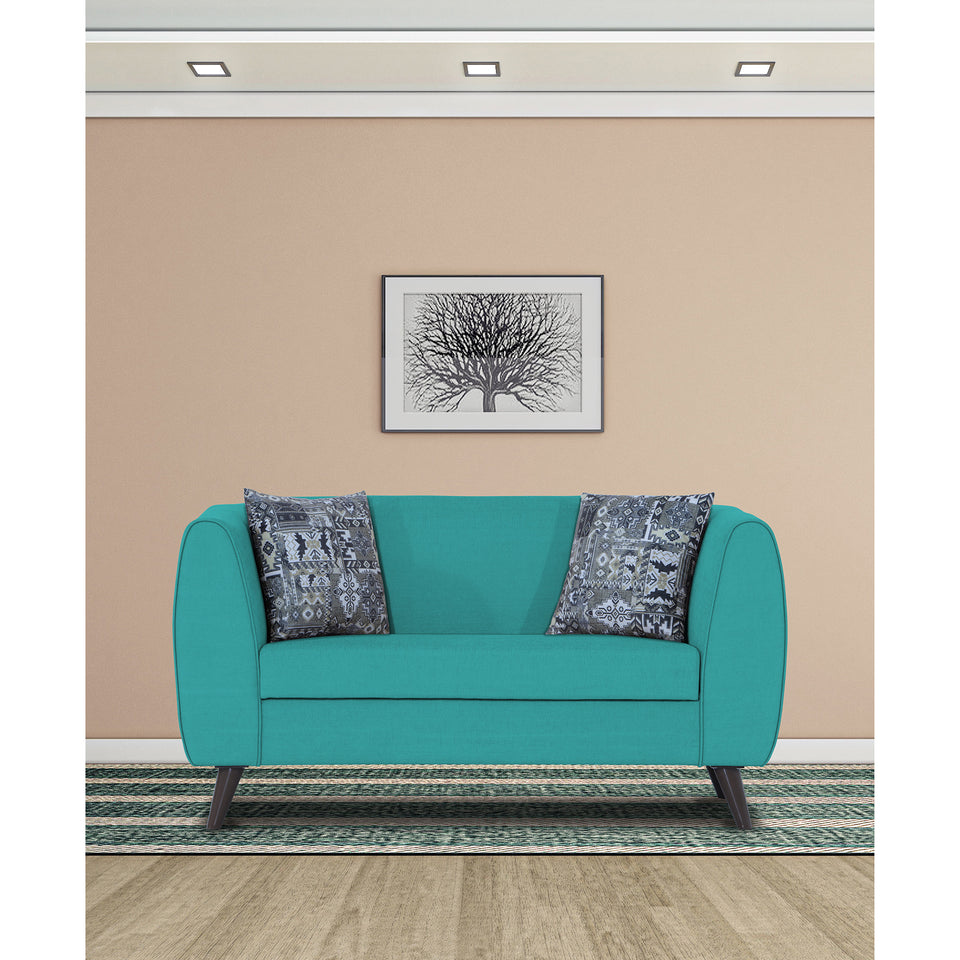 Mason 2 Seater Sofa (Aqua Blue)