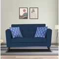 Adorn India Dannis 2 Seater Sofa (Blue) (3 Year Warranty)