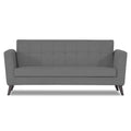 Adorn India Dannis 3 Seater Sofa (Grey) (3 Year Warranty)