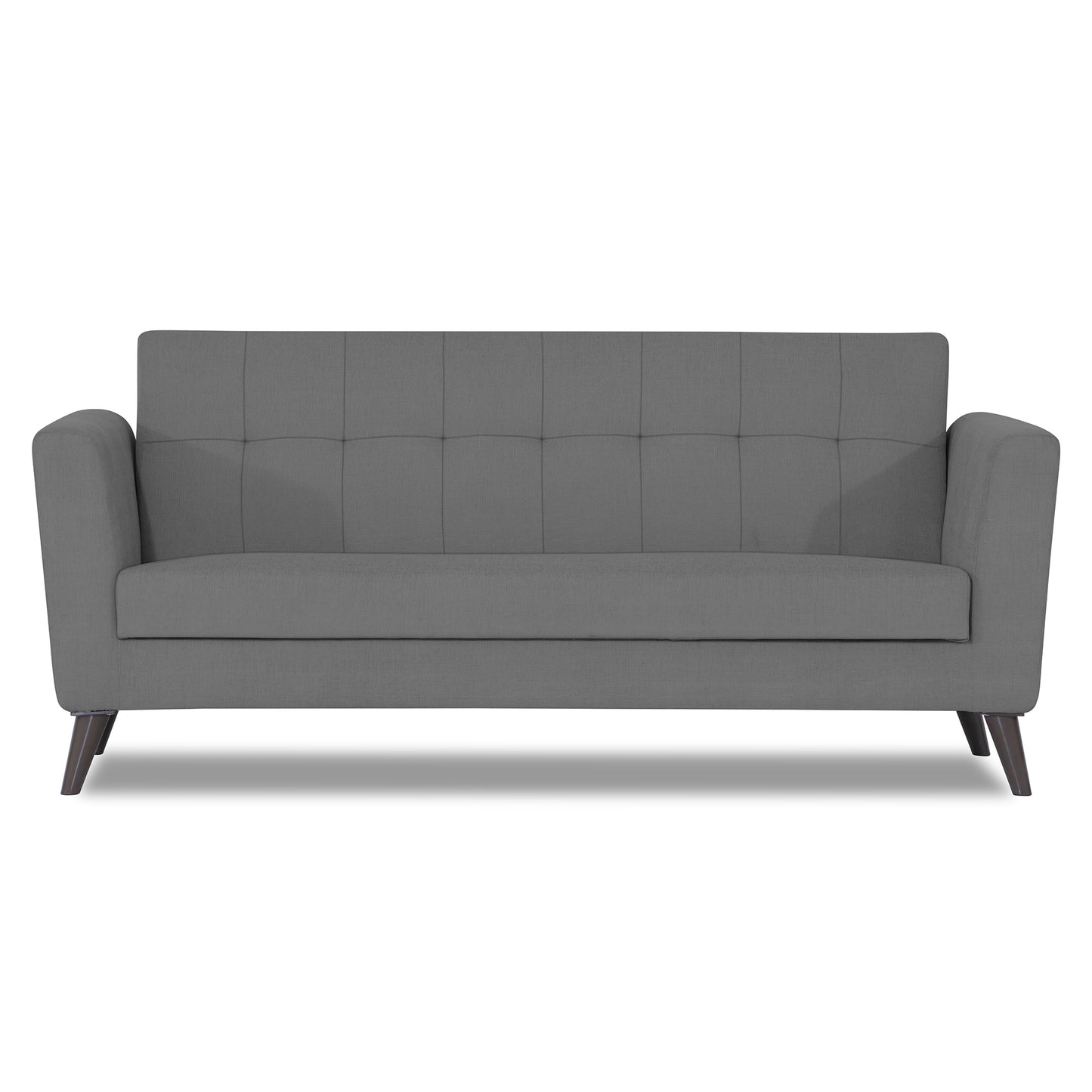 Adorn India Dannis 3 Seater Sofa (Grey)