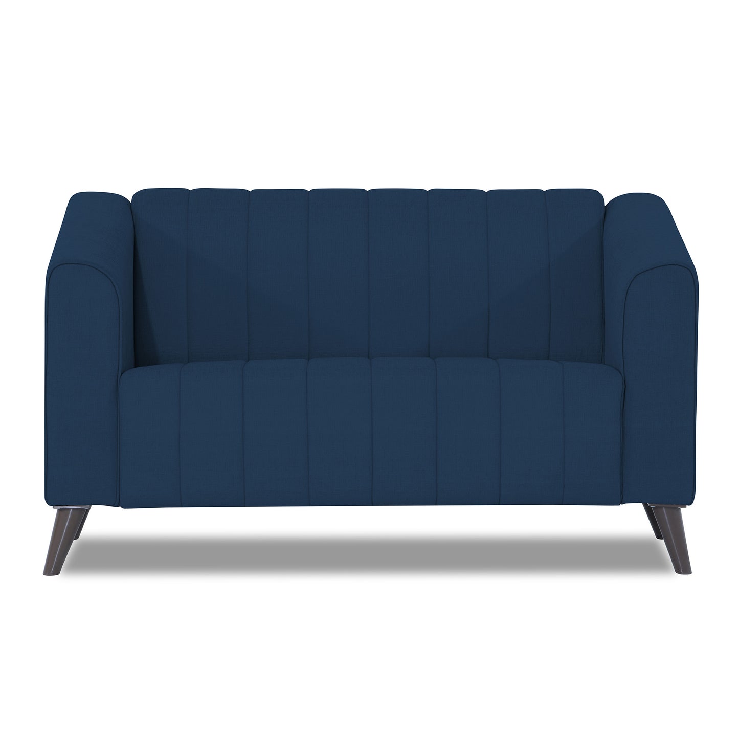 Adorn India Premium Laurel 2 Seater Sofa (Blue)