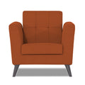 Adorn India Dannis 1 Seater Sofa (Rust) (3 Year Warranty)