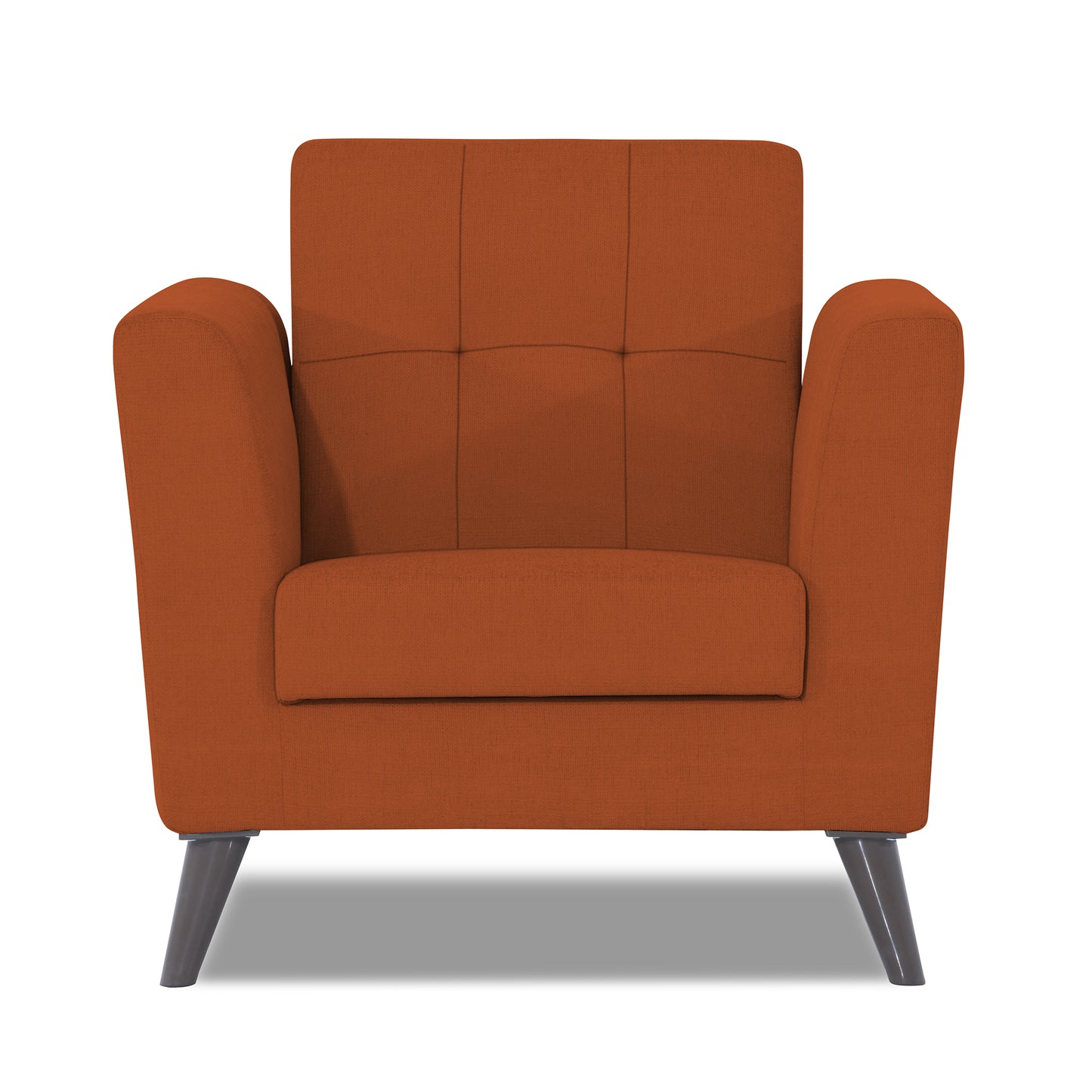 Adorn India Dannis 1 Seater Sofa (Rust)