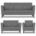 Daniel 3+2+1 6 Seater Sofa Set (Grey)