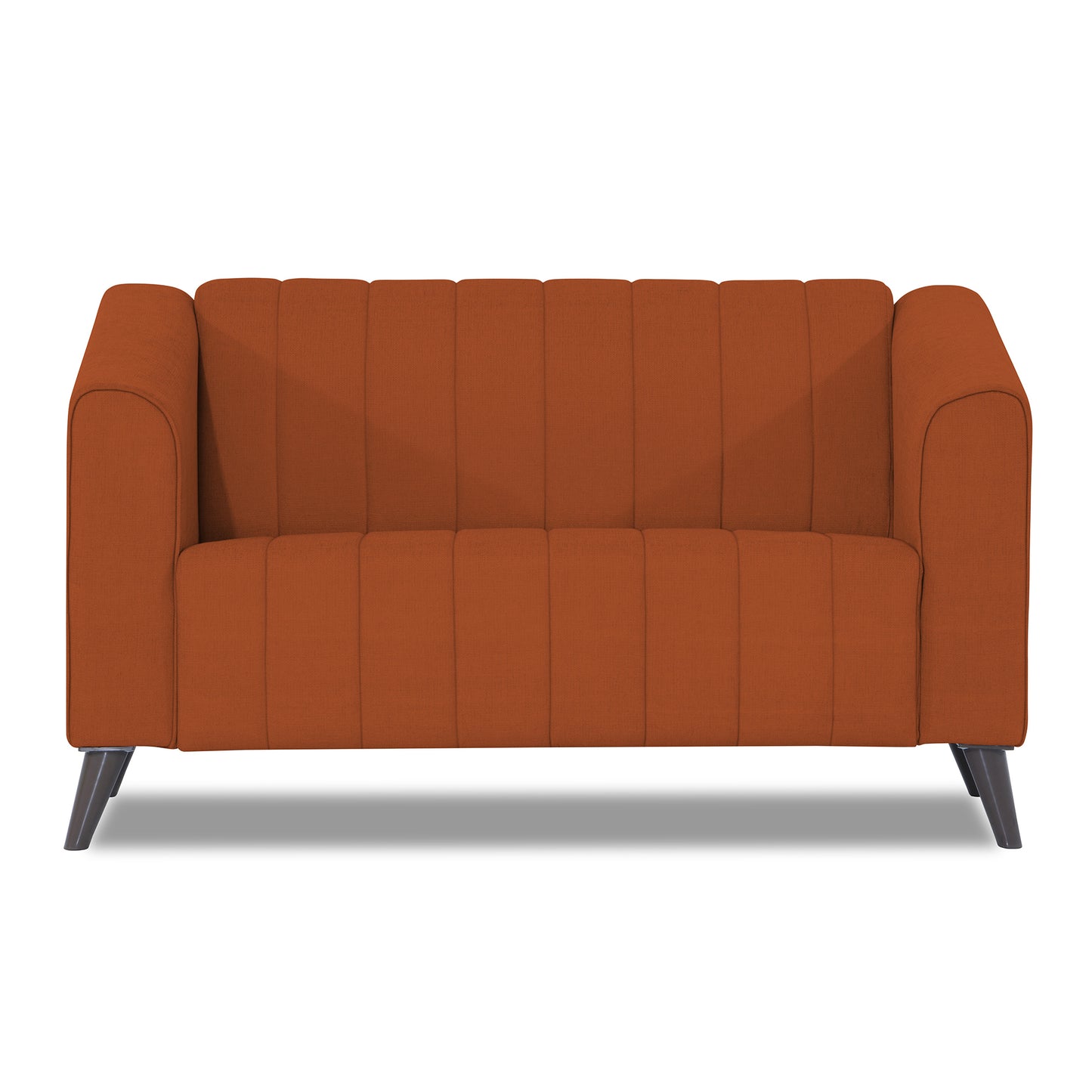 Adorn India Premium Laurel 2 Seater Sofa (Rust)