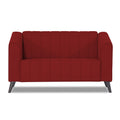 Adorn India Premium Laurel 2 Seater Sofa (Red) (3 Year Warranty)