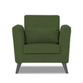 Adorn India Daniel 1 Seater Sofa (Green) (3 Year Warranty)