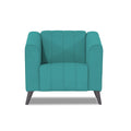 Adorn India Premium Laurel 1 Seater Sofa (Aqua Blue) (3 Year Warranty)