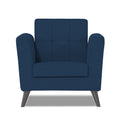 Adorn India Dannis 1 Seater Sofa (Blue) (3 Year Warranty)