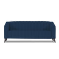 Adorn India Premium Laurel 3 Seater Sofa (Blue) (3 Year Warranty)
