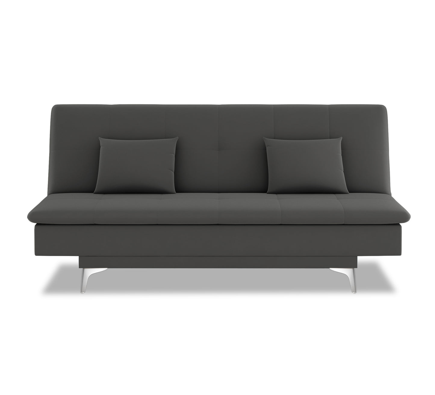 Adorn India New Aspen 3 Seater Sofa Cum Bed 4X6 (Dark Grey)