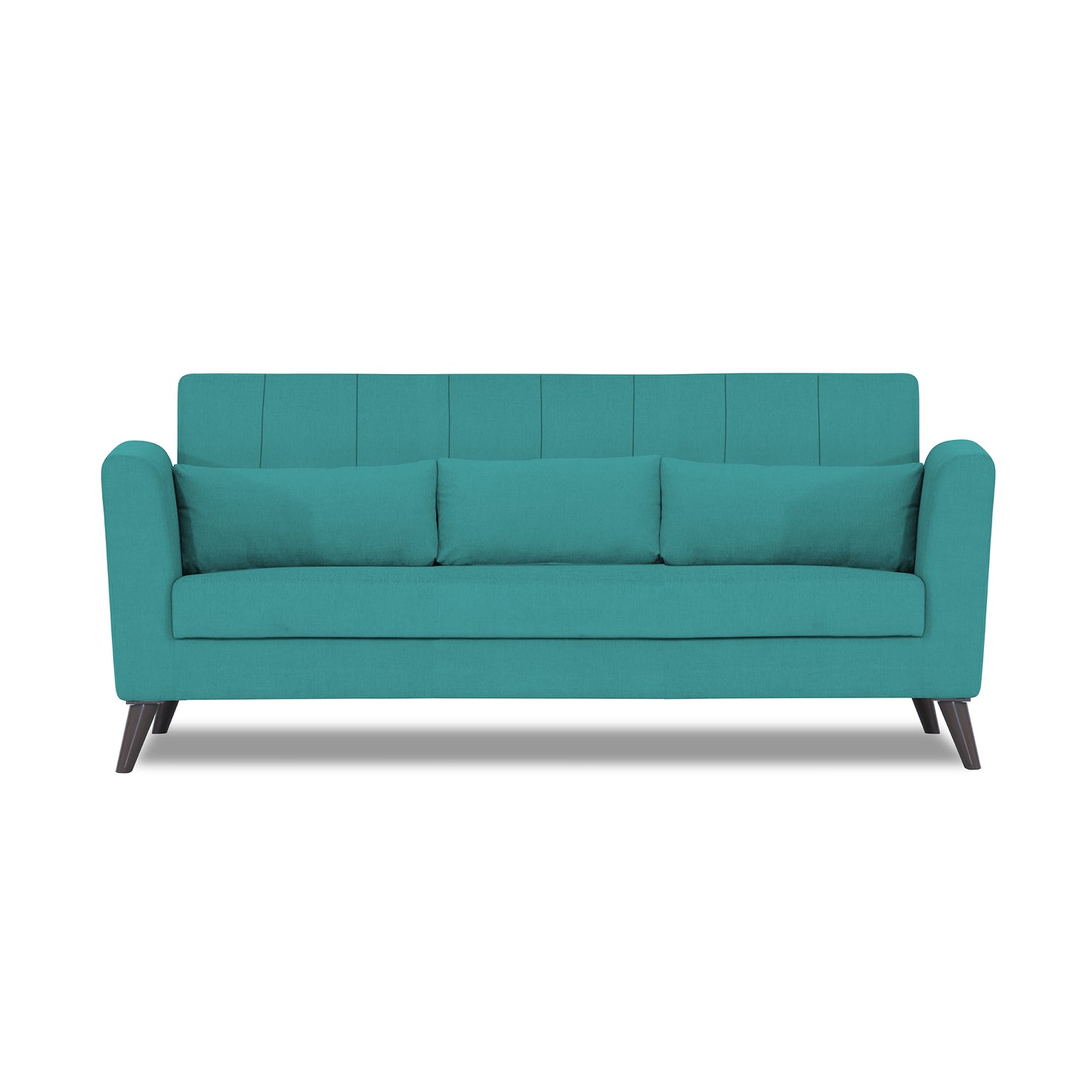 Adorn India Daniel 3 Seater Sofa (Aqua Blue)