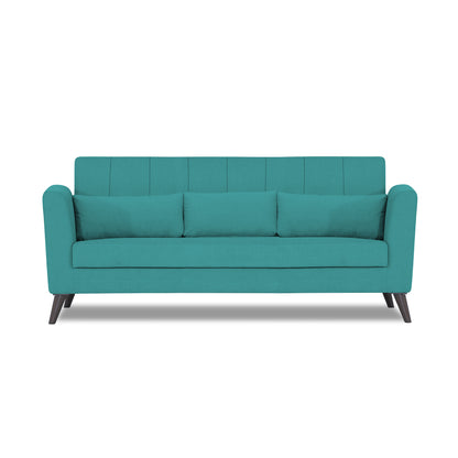 Adorn India Daniel 3 Seater Sofa (Aqua Blue)