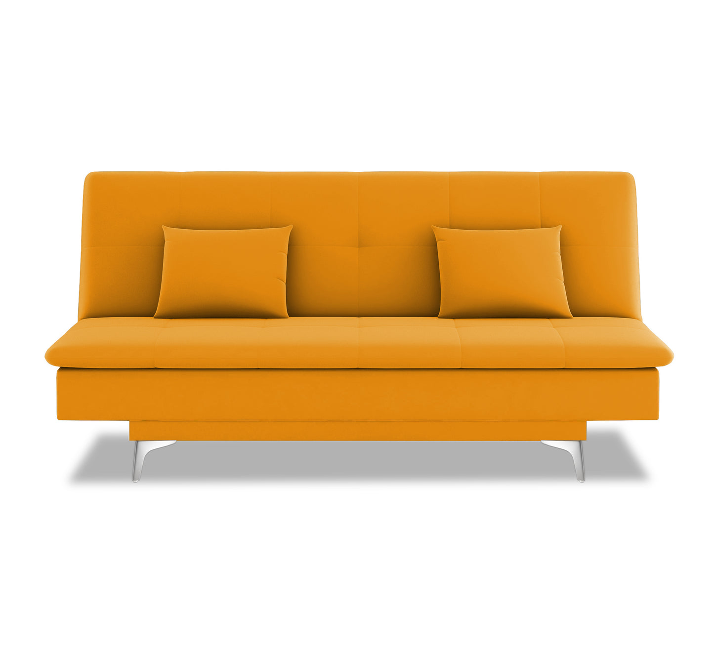 Adorn India New Aspen 3 Seater Sofa Cum Bed 4X6 (Yellow)