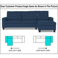 Adorn India Premium Raptor L Shape 6 Seater Sofa Set (RHS) (Blue)