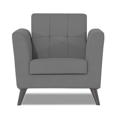 Adorn India Dannis 1 Seater Sofa (Grey)