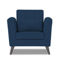 Adorn India Daniel 1 Seater Sofa (Blue) (3 Year Warranty)