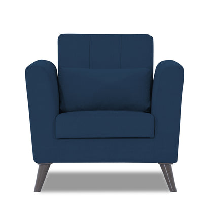 Adorn India Daniel 1 Seater Sofa (Blue)