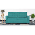Adorn India Raptor 3 Seater Sofa (Aqua Blue)