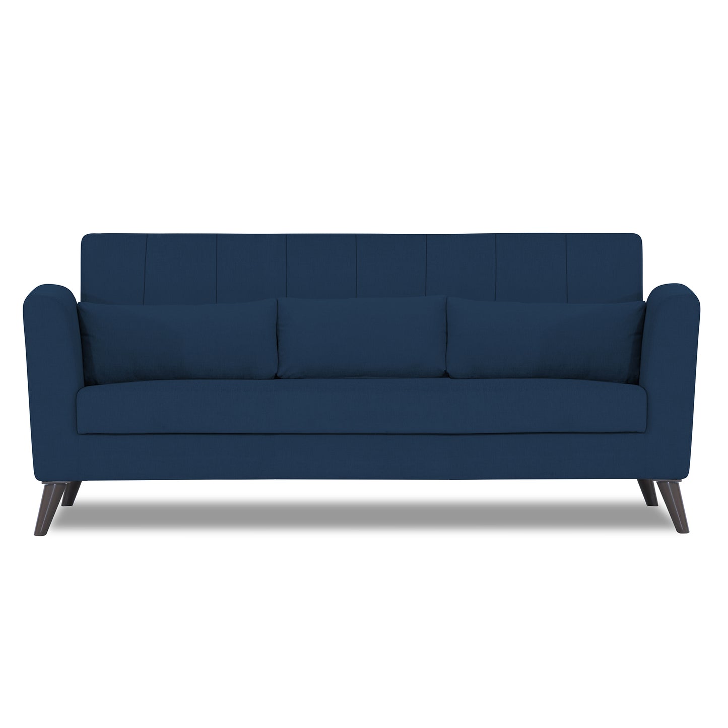 Adorn India Daniel 3 Seater Sofa (Blue)