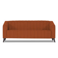 Adorn India Premium Laurel 3 Seater Sofa (Rust)(3 Year Warranty)