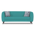 Adorn India Mason 3 Seater Sofa (Aqua Blue)