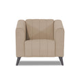 Adorn India Premium Laurel 1 Seater Sofa (Beige) (3 Year Warranty)