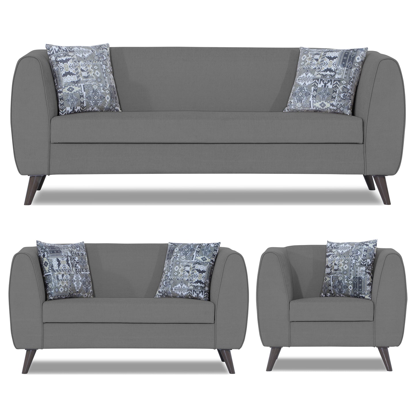 Adorn India Mason 3+2+1 6 Seater Sofa Set