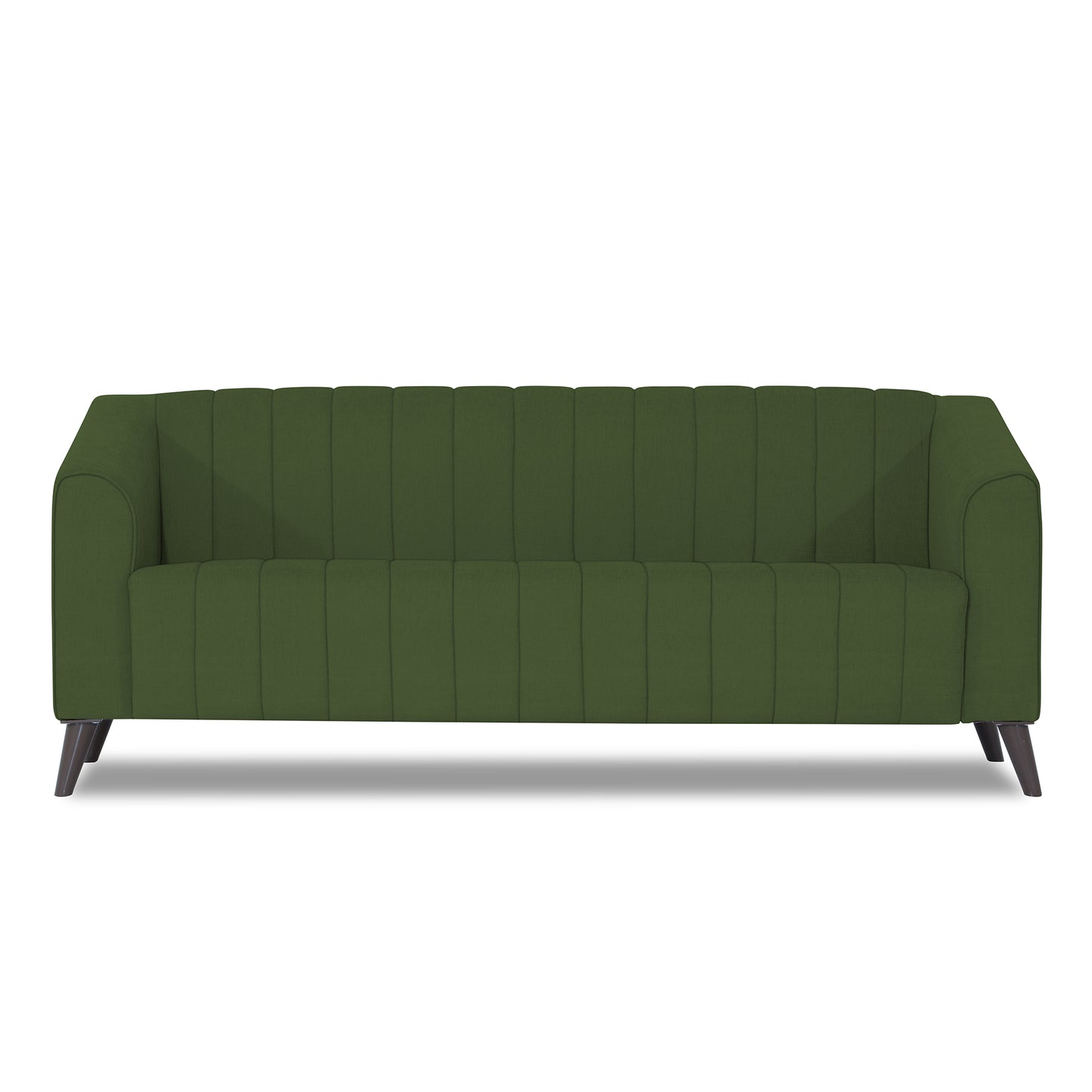 Adorn India Premium Laurel 3 Seater Sofa (Green)