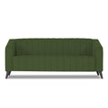 Adorn India Premium Laurel 3 Seater Sofa (Green) (3 Year Warranty)