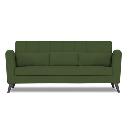 Adorn India Daniel 3 Seater Sofa (Green)