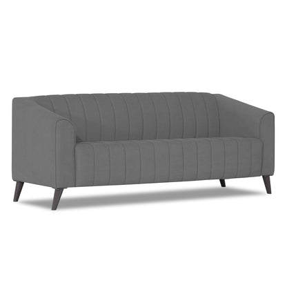 Adorn India Premium Laurel 3 Seater Sofa (Grey)