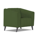 Adorn India Premium Laurel 1 Seater Sofa (Green) (3 Year Warranty)