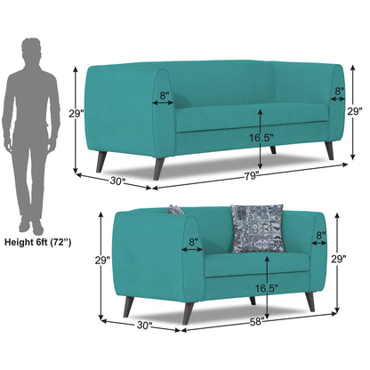 Adorn India Mason 3+2 5 Seater Sofa Set