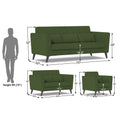 Daniel 3+2+1 6 Seater Sofa Set (Green)