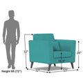 Adorn India Daniel 1 Seater Sofa