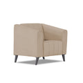 Adorn India Premium Laurel 1 Seater Sofa (Beige) (3 Year Warranty)