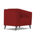 Adorn India Premium Laurel 1 Seater Sofa (Red) (3 Year Warranty)