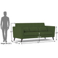 Daniel 3 Seater Sofa (Green)
