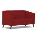Adorn India Premium Laurel 2 Seater Sofa (Red) (3 Year Warranty)