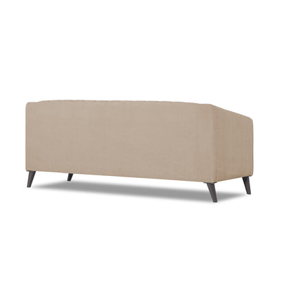 Adorn India Premium Laurel 3 Seater Sofa (Beige)