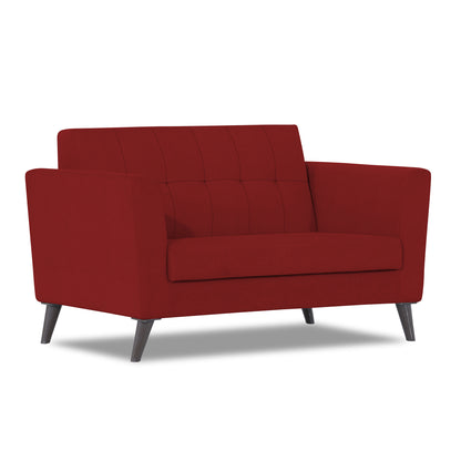 Adorn India Dannis 2 Seater Sofa (Red)