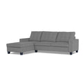 Adorn India Premium Raptor L Shape 6 Seater Sofa Set (LHS) (Grey)