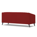 Adorn India Premium Laurel 3 Seater Sofa (Red) (3 Year Warranty)