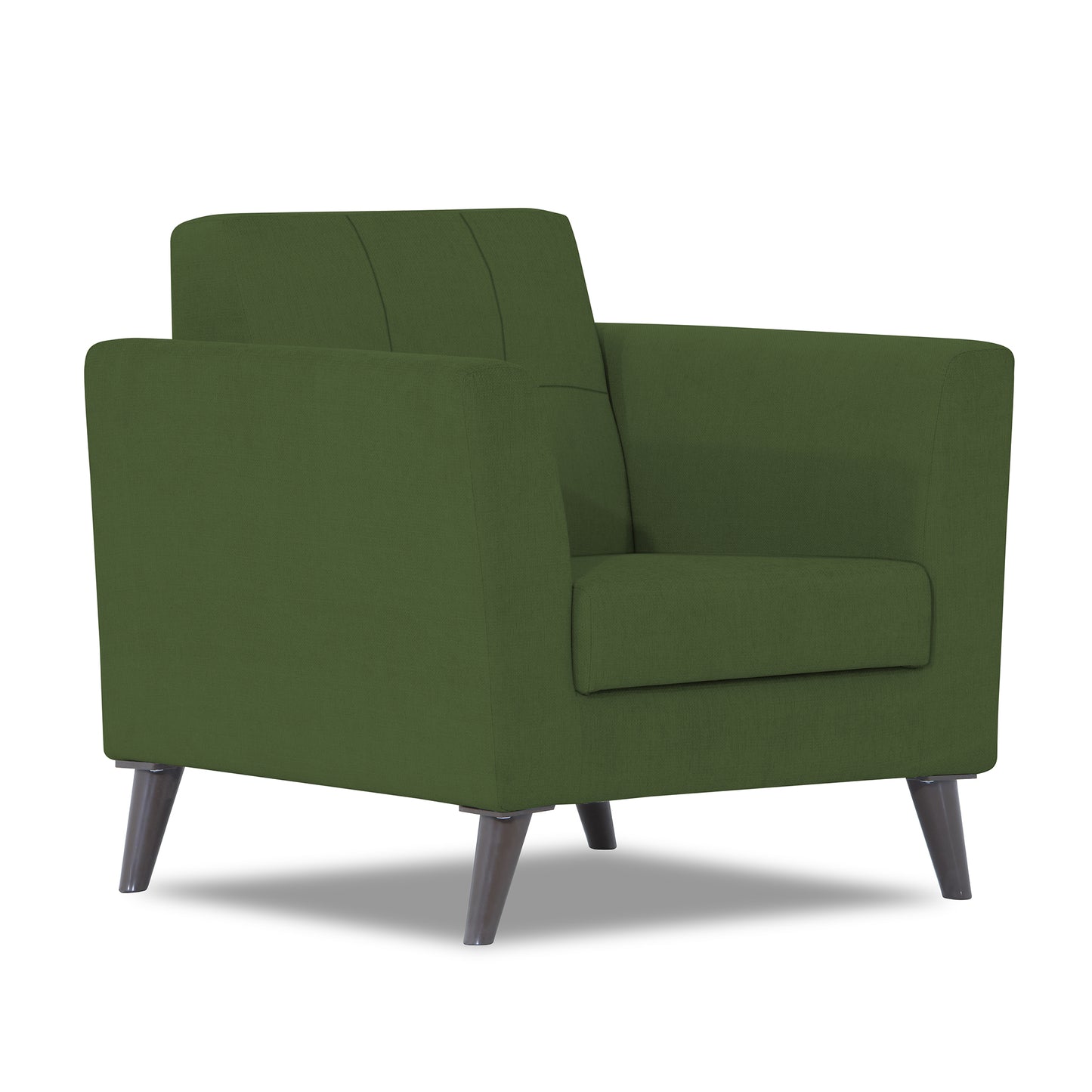 Adorn India Dannis 1 Seater Sofa (Green)